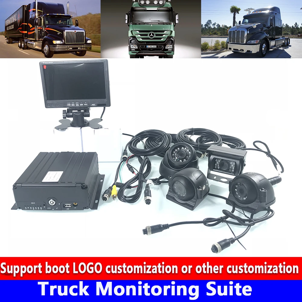 Wide voltage DC8V-36V mobile phone monitoring 720 HD 4 channel video Truck Monitoring Suite engineering truck / big truck / bus
Wide voltage DC8V-36V mobile phone monitoring 720 HD 4 channel video Truck Monitoring Suite engineering truck / big truck / bus