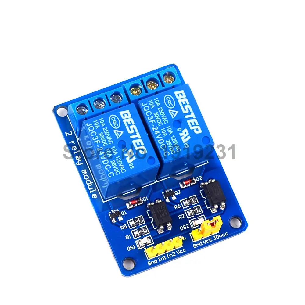 20PCS 2 Channle 24V Relay Module Relay Expansion Board 24V low level Triggered 2Channel Relay Module for Arduino
20PCS 2 Channle 24V Relay Module Relay Expansion Board 24V low level Triggered 2Channel Relay Module for Arduino