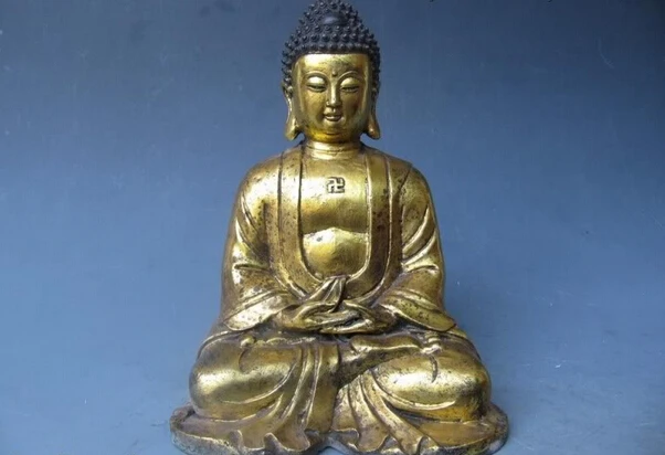 USPS to USA S0760 11"Tibet Folk Temple Buddhism classical Old Bronze Gild Sakyamuni Buddha Statue
USPS to USA S0760 11"Tibet Folk Temple Buddhism classical Old Bronze Gild Sakyamuni Buddha Statue