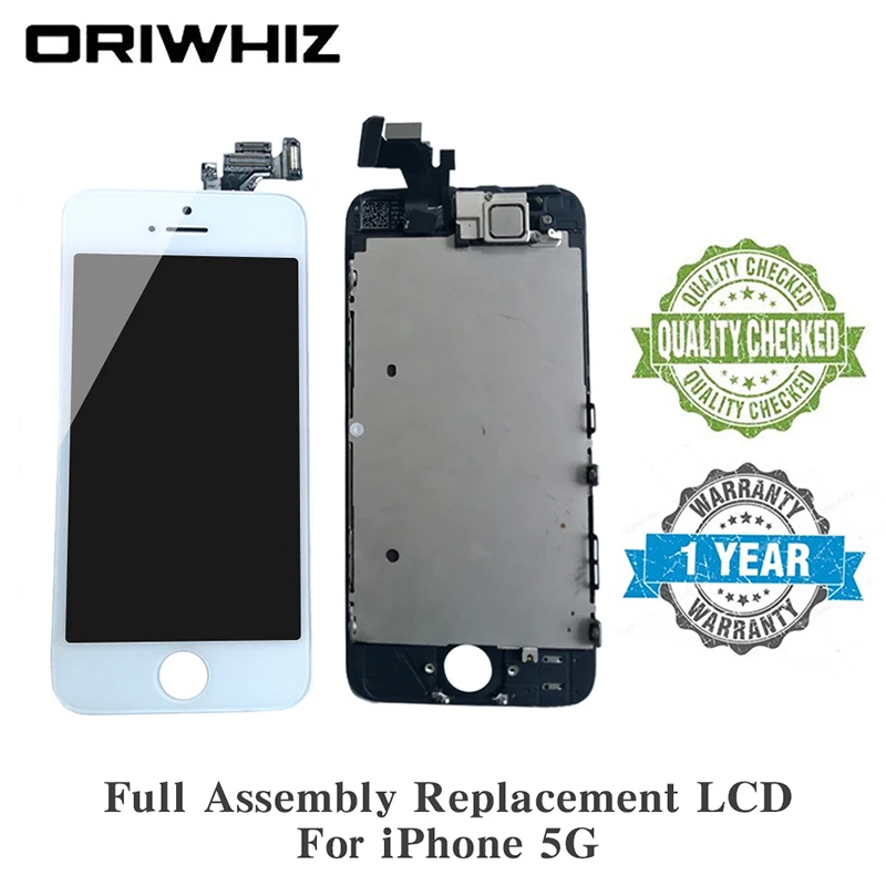 10PCS Grade AAA For iPhone 5 LCD Display Screen Touch Digitizer Assembly Replacement Front Facing Camera+Ear Speakers+Repair
10PCS Grade AAA For iPhone 5 LCD Display Screen Touch Digitizer Assembly Replacement Front Facing Camera+Ear Speakers+Repair