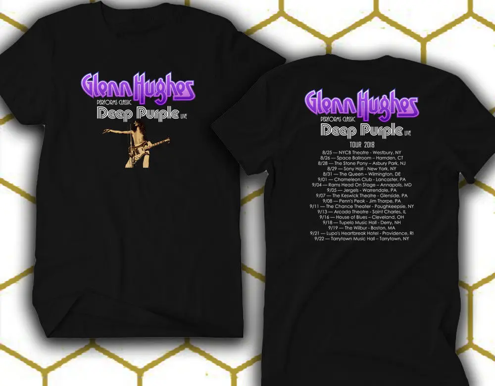 Glenn Hughes Deep Purple 2018 T-Shirt Size Short Sleeves Cotton Fashion Free Shipping Cotton Loose Short Sleeve Mens Shirts
Glenn Hughes Deep Purple 2018 T-Shirt Size Short Sleeves Cotton Fashion Free Shipping Cotton Loose Short Sleeve Mens Shirts