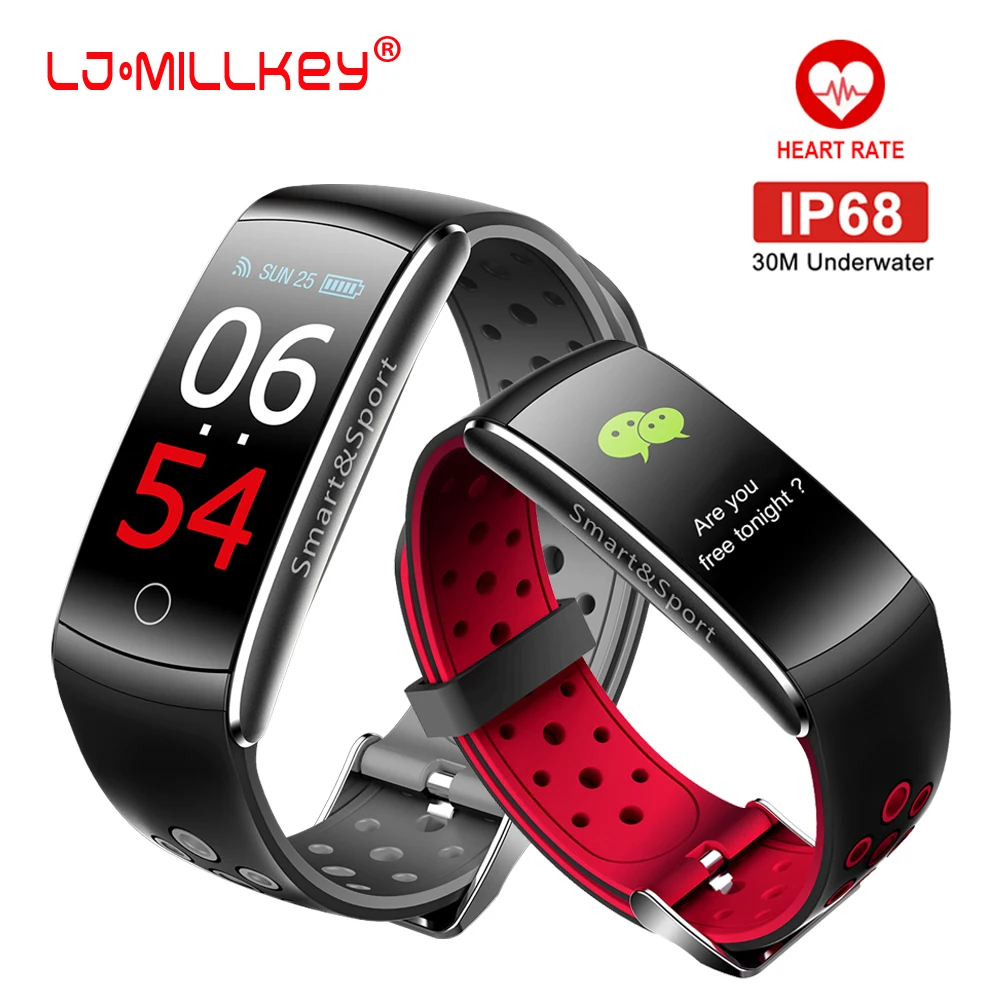 Smart Wristband Heart Rate Monitor IP68 Waterproof Smart Watch Fitness Tracker Bluetooth For Android IOS women men Bracelet
Smart Wristband Heart Rate Monitor IP68 Waterproof Smart Watch Fitness Tracker Bluetooth For Android IOS women men Bracelet