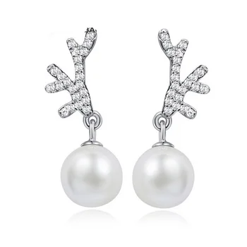 Silver Pearl Earrings 100% Real 925 Sterling Silver Stud Earrings with Shell Pearl YH4584
Silver Pearl Earrings 100% Real 925 Sterling Silver Stud Earrings with Shell Pearl YH4584
