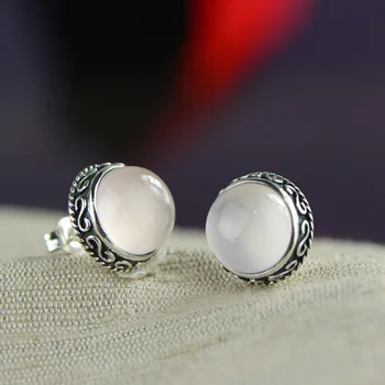 925 Silver Jewelry Natural Gemstone Rose Quartz Classic Stud Earrings For Women Korean Fashion Jewelry Brinco
925 Silver Jewelry Natural Gemstone Rose Quartz Classic Stud Earrings For Women Korean Fashion Jewelry Brinco