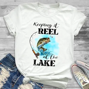 Women Shirt Fishing Lake Unisex Ladies Female Clothing T Womens Clothes T-shirt Graphic Short Sleeve Printed Top Tshirt
Women Shirt Fishing Lake Unisex Ladies Female Clothing T Womens Clothes T-shirt Graphic Short Sleeve Printed Top Tshirt