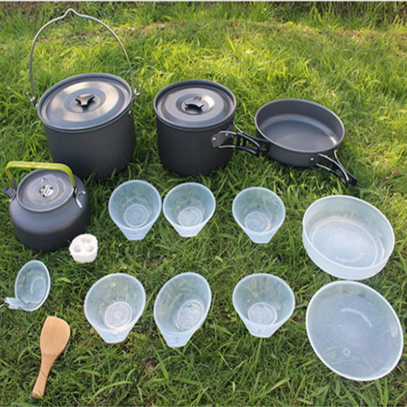 outdoor camping set pot portable set pot cookware with teapot Outdoor Camping Cookware Hiking Picnic Tableware Backpacking Pot
outdoor camping set pot portable set pot cookware with teapot Outdoor Camping Cookware Hiking Picnic Tableware Backpacking Pot