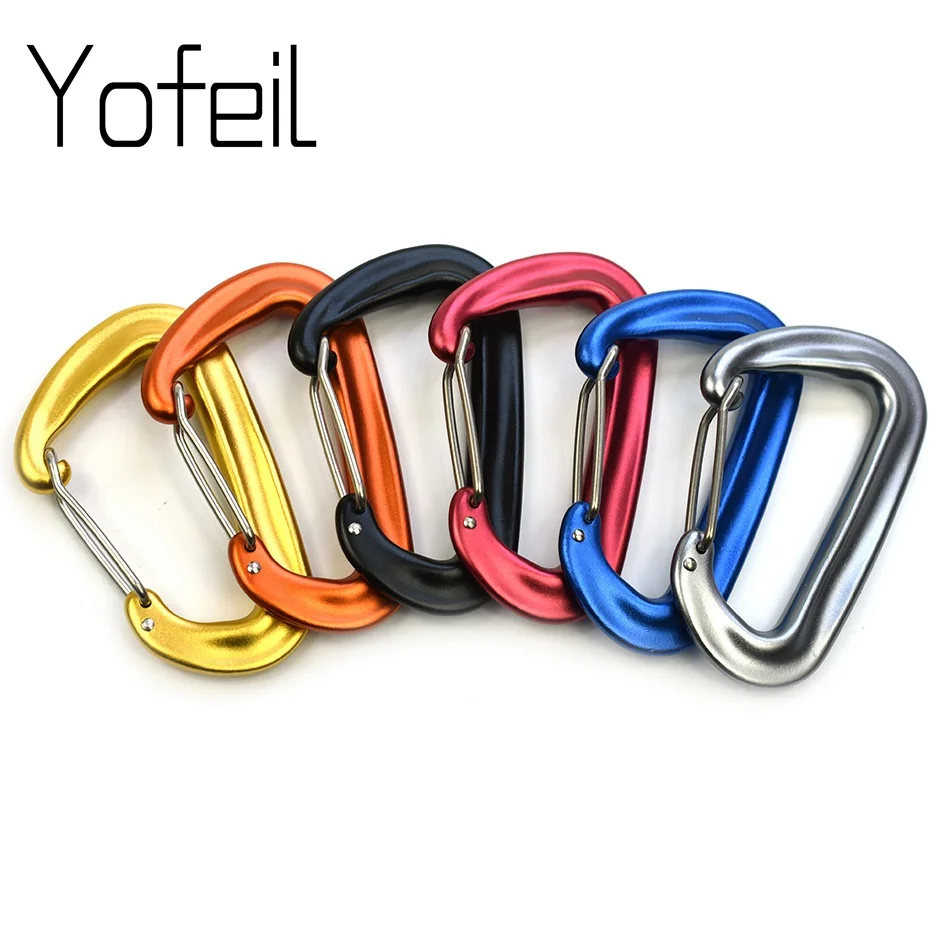 High Strength Aeronautical Aluminum 7075 Material Climbing Hook Fast Hanger Safety Buckle Auxiliary Hike Carabiner Keychain 1PC
High Strength Aeronautical Aluminum 7075 Material Climbing Hook Fast Hanger Safety Buckle Auxiliary Hike Carabiner Keychain 1PC