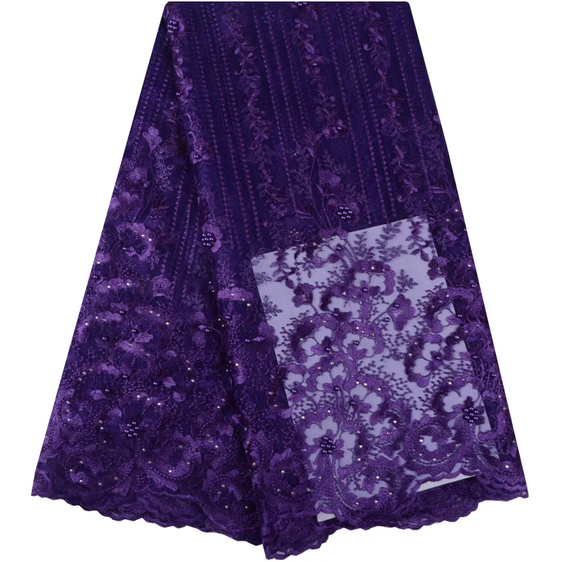Latest African Purple Lace Fabric Embroidered High Quality African Lace Fabric 2018 African French Lace Fabric For Party Dress
Latest African Purple Lace Fabric Embroidered High Quality African Lace Fabric 2018 African French Lace Fabric For Party Dress
