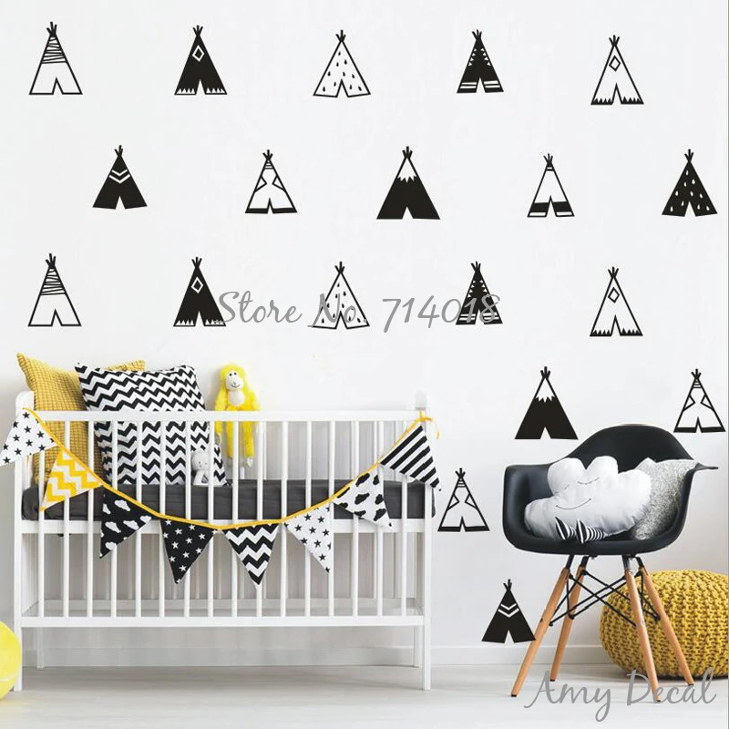 Teepee Wall Decals Vinyl Tribal Tents Wall Stickers Kids Room Bedroom Vinyl Decor nordic modern Nursery vinilos paredes A732
Teepee Wall Decals Vinyl Tribal Tents Wall Stickers Kids Room Bedroom Vinyl Decor nordic modern Nursery vinilos paredes A732