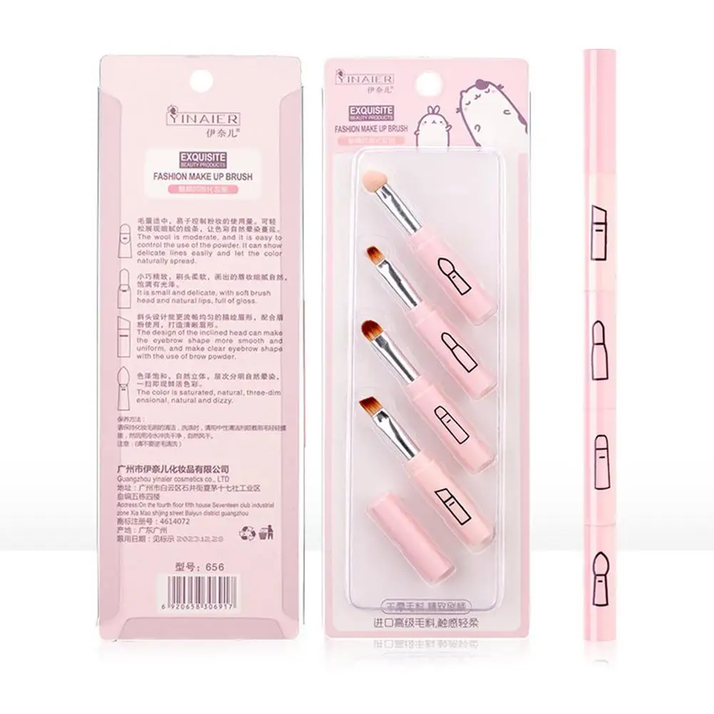DSstyles 4 Pcs/set Telescopic Multi-function Makeup Brushes Set Professional Face Eye Brush Set Cute Portable Mini Makeup Brush
DSstyles 4 Pcs/set Telescopic Multi-function Makeup Brushes Set Professional Face Eye Brush Set Cute Portable Mini Makeup Brush