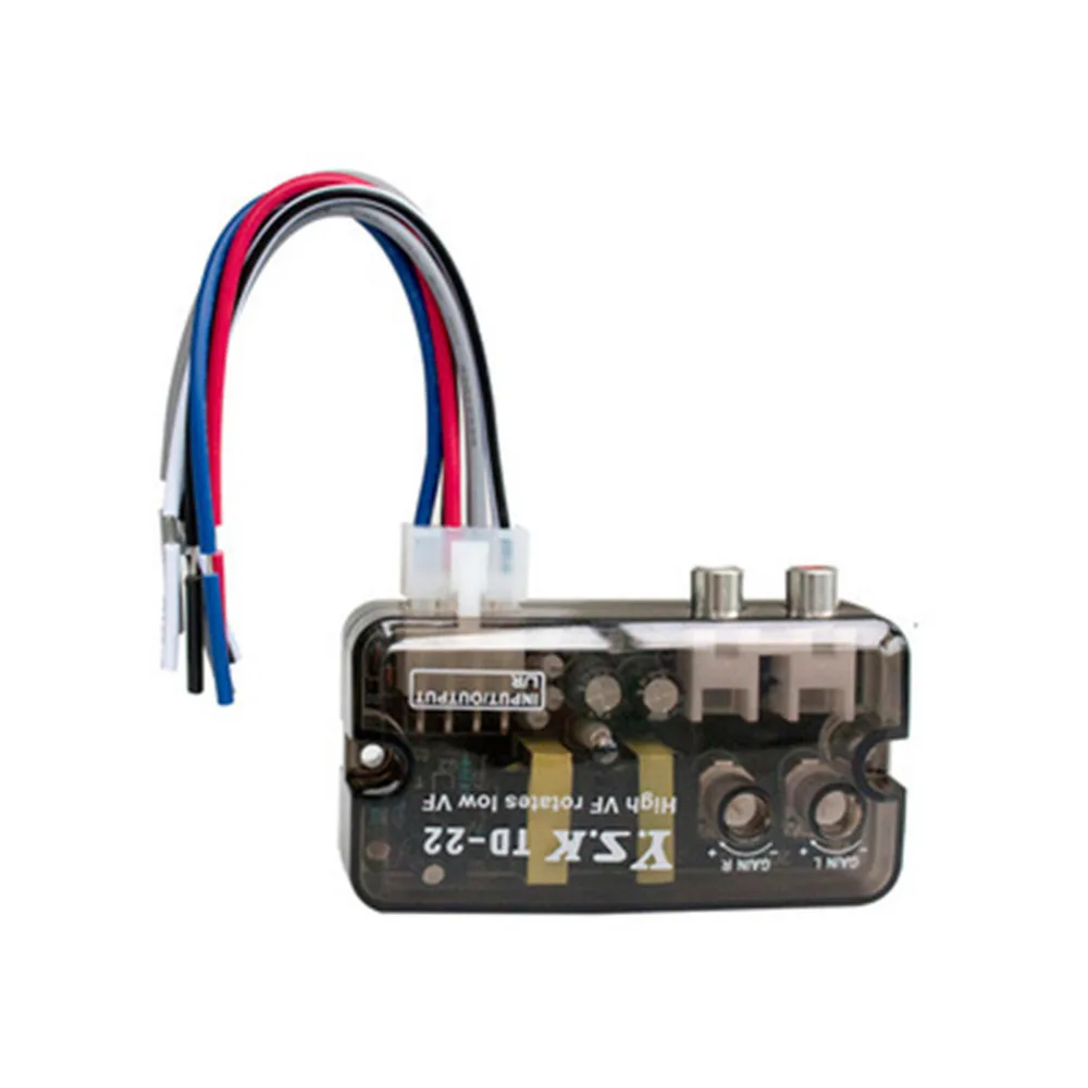 12V TD-22 Auto Car Audio Converter RCA Stereo High to Low Frequency Line Speaker Level Converter Adapter
12V TD-22 Auto Car Audio Converter RCA Stereo High to Low Frequency Line Speaker Level Converter Adapter