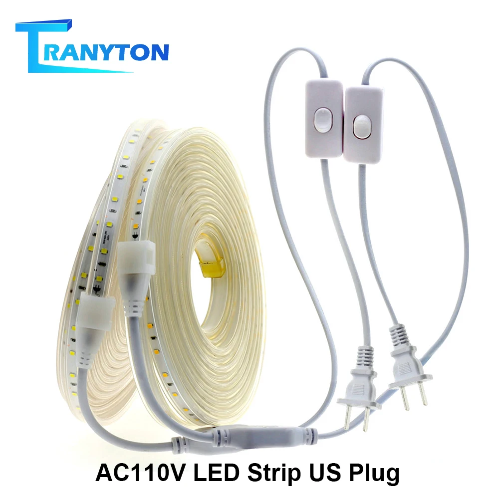 LED Strip AC110V High Brightness 2835 Flexible LED Lamp 1M Wire With US Plug Safety Waterproof Outdoor LED Tape White/Warm White
LED Strip AC110V High Brightness 2835 Flexible LED Lamp 1M Wire With US Plug Safety Waterproof Outdoor LED Tape White/Warm White
