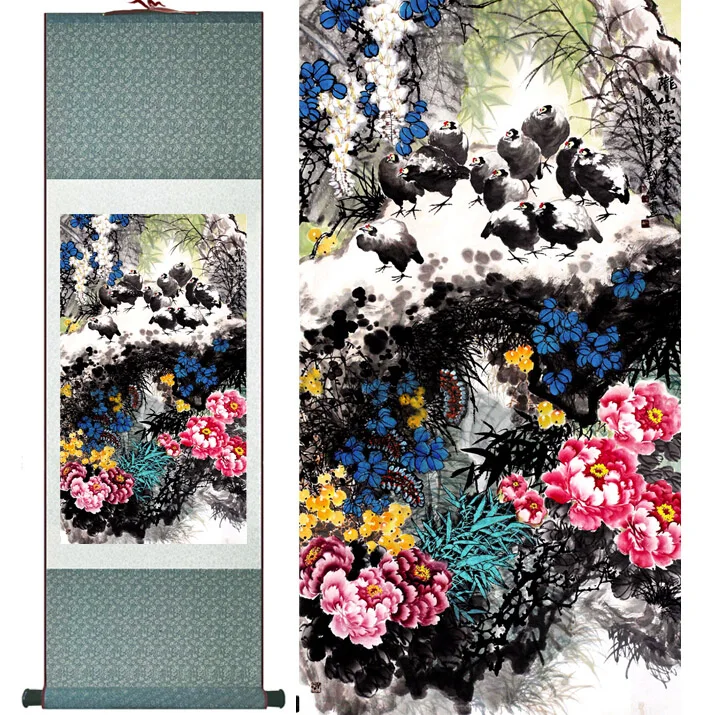 Birds and flower Painting Home Office Decoration Chinese scroll painting birds painting Chinese wash paintingPrinted painting
Birds and flower Painting Home Office Decoration Chinese scroll painting birds painting Chinese wash paintingPrinted painting