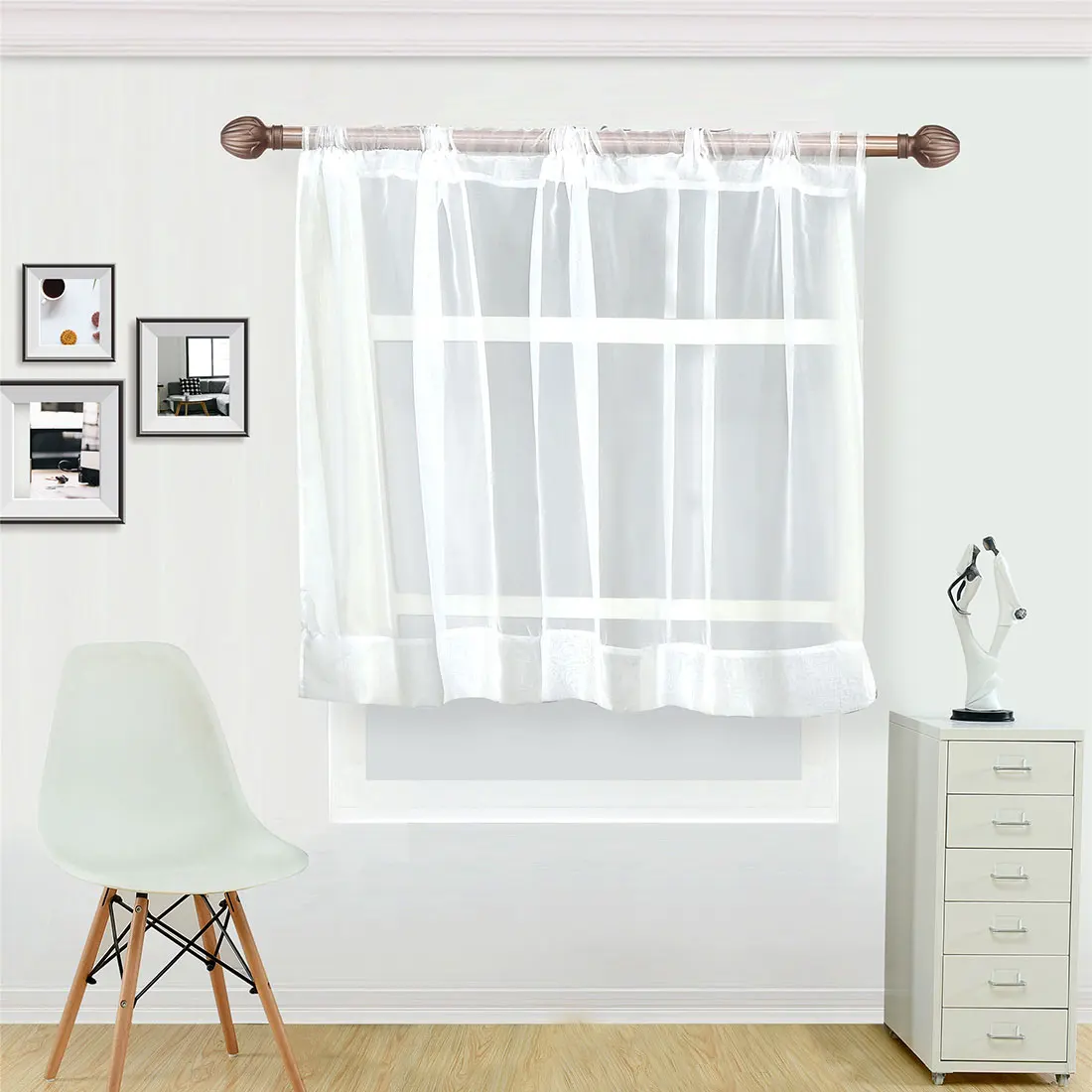 Home Decoration 115*150cm Fresh Pure Color Curtain Lightproof Decoration Window Screen Shutters For Bedroom Living Room - White
Home Decoration 115*150cm Fresh Pure Color Curtain Lightproof Decoration Window Screen Shutters For Bedroom Living Room - White