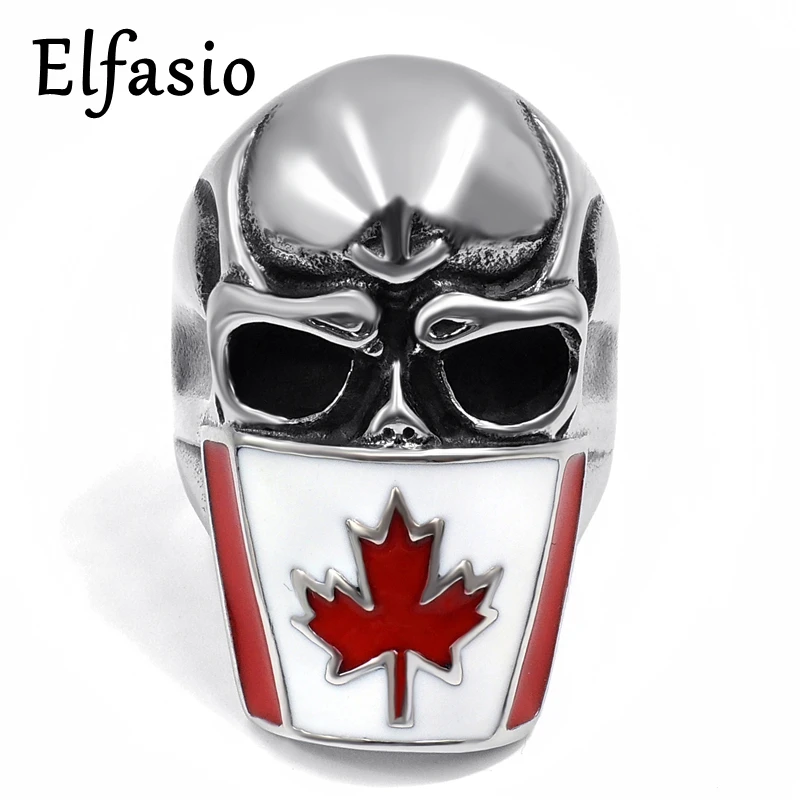 Mens Boys Silver Stainless Steel Ring Canada Flag Mask Skull Fashion Jewelry size 7-15
Mens Boys Silver Stainless Steel Ring Canada Flag Mask Skull Fashion Jewelry size 7-15
