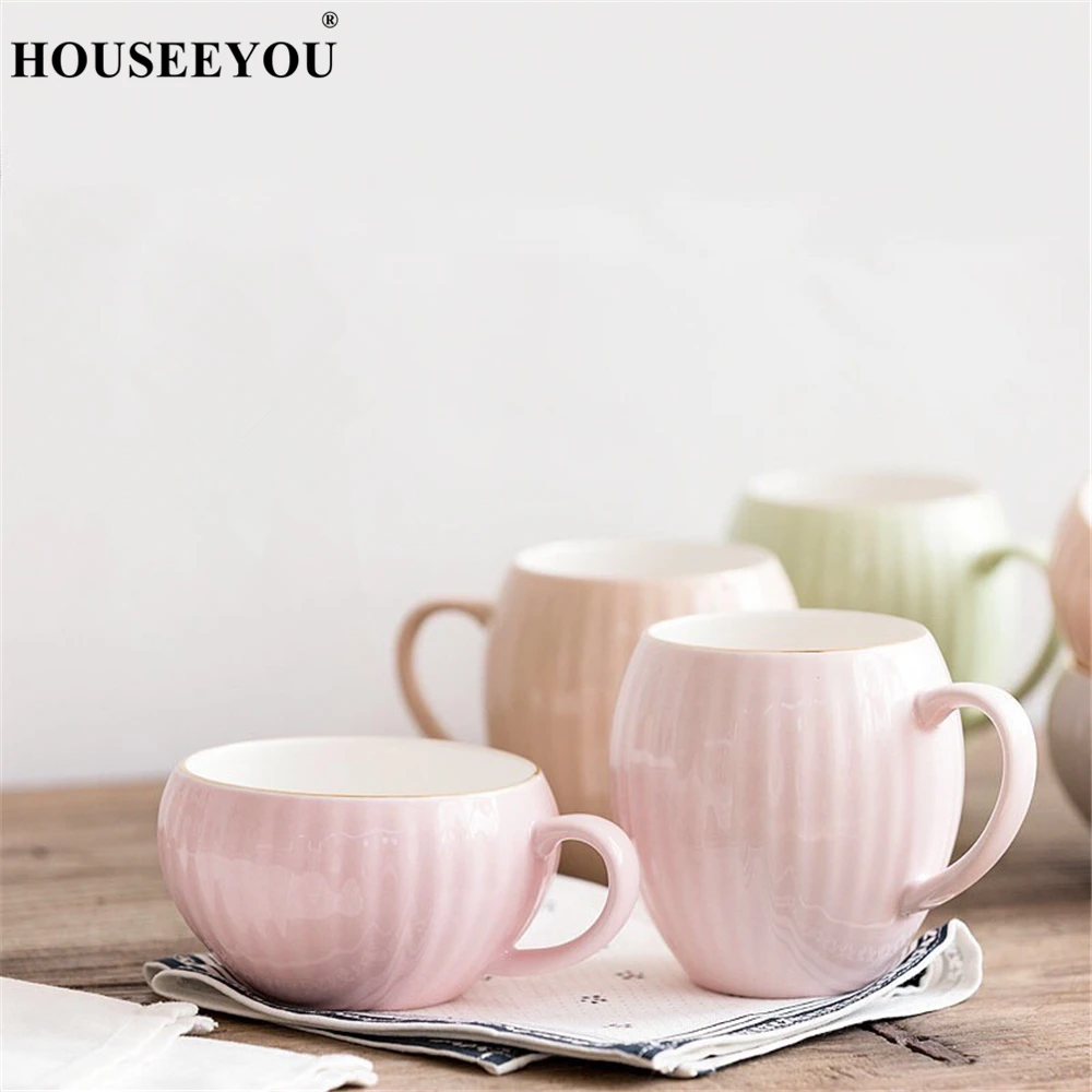 HOUSEEYOU Pumpkin Design Coffee Mug Soild Color Big Capacity Tea Water Milk Juicer Drinks Cups Mugs Teacups for Home Office Use
HOUSEEYOU Pumpkin Design Coffee Mug Soild Color Big Capacity Tea Water Milk Juicer Drinks Cups Mugs Teacups for Home Office Use
