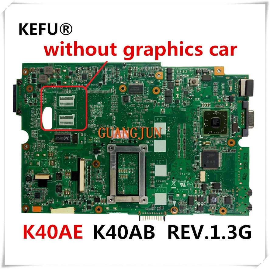 Материнская плата KEFU для ноутбука Asus K40AE K40AB REV.1.3G тестирование быстрая доставка |
