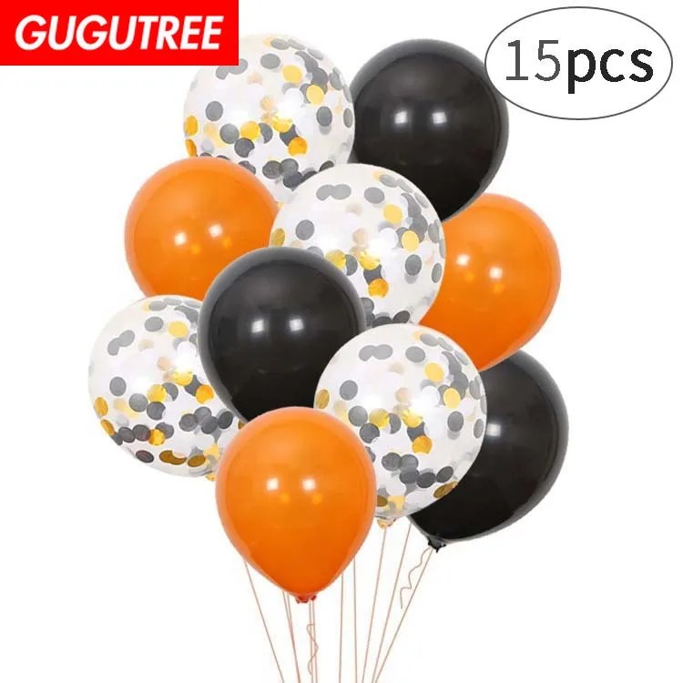 GUGUTREE PARTY 15pcs 12inch black paper scraps latex ballon wedding event christmas halloween festival birthday party HY-350
GUGUTREE PARTY 15pcs 12inch black paper scraps latex ballon wedding event christmas halloween festival birthday party HY-350