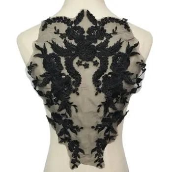 Black Flowers Wedding Gown Appliques Embroidered Fabric Collar Lace Trims Mesh Sew On Patch For Dress DIY Decoration
Black Flowers Wedding Gown Appliques Embroidered Fabric Collar Lace Trims Mesh Sew On Patch For Dress DIY Decoration