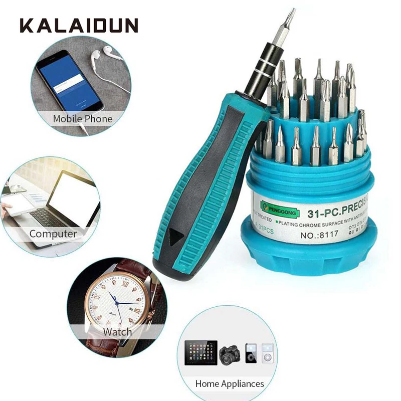 KALAIDUN Screwdriver Set 30 In 1 Precision Bit Kit Screw Driver Hex Phillips Mini Magnetic Small Bits Handle Holder Hand Tools
KALAIDUN Screwdriver Set 30 In 1 Precision Bit Kit Screw Driver Hex Phillips Mini Magnetic Small Bits Handle Holder Hand Tools