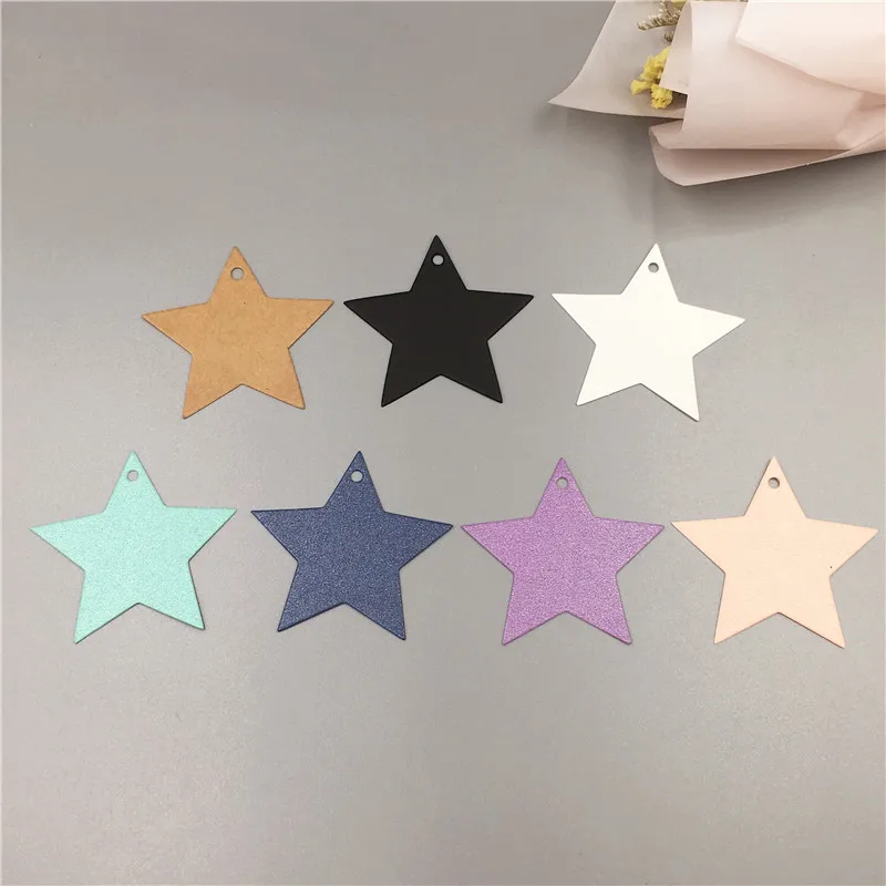 100Pcs/Lot Solid Color Pentagram Five-pointed Star Shaped With A Hole Kraft Paperboard Tags For Wedding Party Card Hanging Tag
100Pcs/Lot Solid Color Pentagram Five-pointed Star Shaped With A Hole Kraft Paperboard Tags For Wedding Party Card Hanging Tag