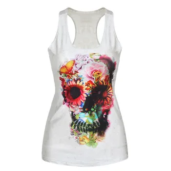 Women Floral Skull Print Fitness Casual Vest Workout Seamless Summer Aerobics Exercise Stretch Tank Top Hiphop Fiber Soft
Women Floral Skull Print Fitness Casual Vest Workout Seamless Summer Aerobics Exercise Stretch Tank Top Hiphop Fiber Soft