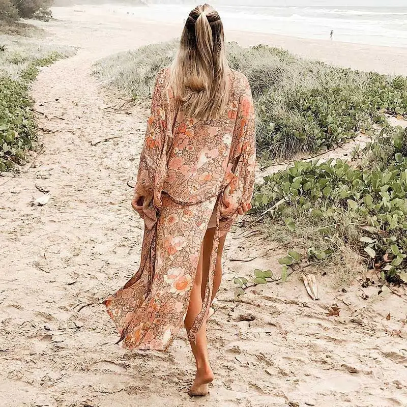 BOHO INSPIRED beach robe blush floral print long kimono tie belt cardigan kimono sleeve chic casual women tops 2019 blouse shirt
BOHO INSPIRED beach robe blush floral print long kimono tie belt cardigan kimono sleeve chic casual women tops 2019 blouse shirt