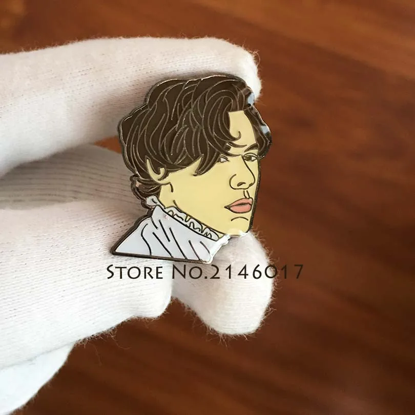 

50pcs Custom Musician Lapel Pins and Brooch Harry Styles Sweet Creature Enamel Pin Popular Meme Cartoon Metal Collar Pin Badge