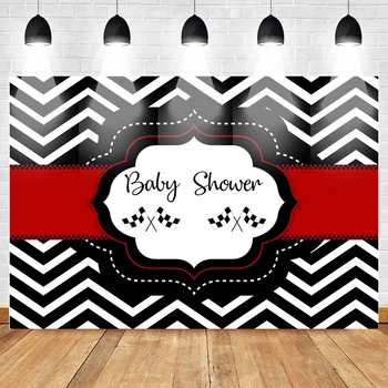Mehofoto Baby Shower Backdrop Black White Striped Background Red Banner Racing Banner Decorated Backdrops for Boy Birthday Party
Mehofoto Baby Shower Backdrop Black White Striped Background Red Banner Racing Banner Decorated Backdrops for Boy Birthday Party