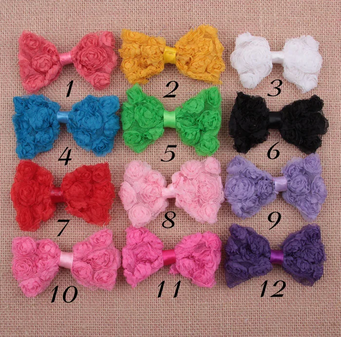 Yundfly 50pcs 3.2" Mesh Tulle Fabric Rosset Bow For Headwear Chiffion Rose Flower Bows For DIY Kids Hair Clips Accessory
Yundfly 50pcs 3.2" Mesh Tulle Fabric Rosset Bow For Headwear Chiffion Rose Flower Bows For DIY Kids Hair Clips Accessory