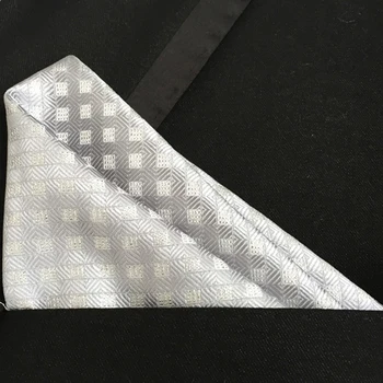 Wedding pocket square silver grids high quality handkerchief to match uniform tie
Wedding pocket square silver grids high quality handkerchief to match uniform tie