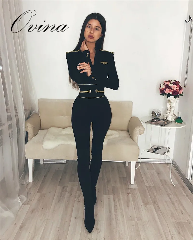 High Quality Long Sleeve V Neck Button Bodycon Rayon Bandage Women Jumpsuits Rompers
High Quality Long Sleeve V Neck Button Bodycon Rayon Bandage Women Jumpsuits Rompers