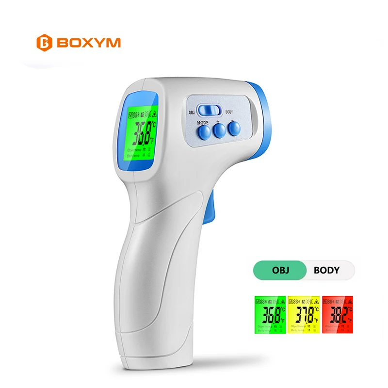 BOXYM Baby Infrared Forehead Fever Thermometer Gun Portable Digital Non-contact Body/Object Temperature Measure IR Device
BOXYM Baby Infrared Forehead Fever Thermometer Gun Portable Digital Non-contact Body/Object Temperature Measure IR Device