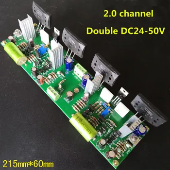 double DC24-50V 125W+125W HIFI 2SA1216 2SC2922 power tube + MJE243 / MJE253 MPSA56 MPSA06 Two channel fever amplifier board
double DC24-50V 125W+125W HIFI 2SA1216 2SC2922 power tube + MJE243 / MJE253 MPSA56 MPSA06 Two channel fever amplifier board