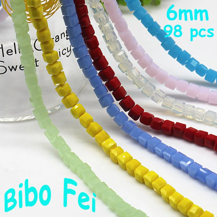 Free shipping multi color 6mm 98PCS Glass Czech crystal beads,Square crystal beads, bracelet necklace Jewelry Making
Free shipping multi color 6mm 98PCS Glass Czech crystal beads,Square crystal beads, bracelet necklace Jewelry Making