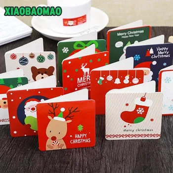 (24 pieces / lot) Cute Cartoon Christmas Card Mini Greeting Card Sets Message Card Blessing Card with Envelopes Red Green Blue
(24 pieces / lot) Cute Cartoon Christmas Card Mini Greeting Card Sets Message Card Blessing Card with Envelopes Red Green Blue
