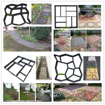 various styles Garden DIY Plastic Path Maker Pavement Model Concrete Stepping Stone Cement Mould Brick Best Price
various styles Garden DIY Plastic Path Maker Pavement Model Concrete Stepping Stone Cement Mould Brick Best Price