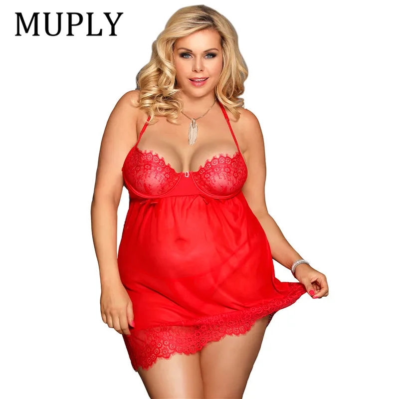 2019 Sexy Babydoll Lingerie Erotic Women Red Lace Plus Size Costume Sleepwear Dress Transparent Hollow-out Chemise Underwear
2019 Sexy Babydoll Lingerie Erotic Women Red Lace Plus Size Costume Sleepwear Dress Transparent Hollow-out Chemise Underwear