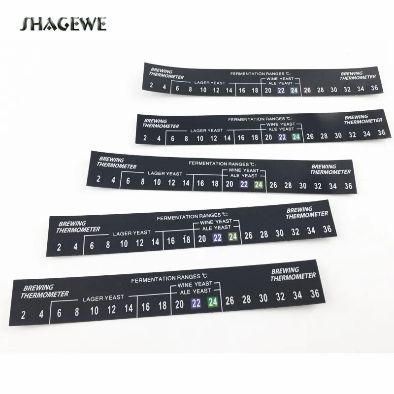5pcs/Lot Fermometer Self Adhesive Homebrew Thermometer - Home Brewing Beer Wine Temperature Sensor Reader
5pcs/Lot Fermometer Self Adhesive Homebrew Thermometer - Home Brewing Beer Wine Temperature Sensor Reader