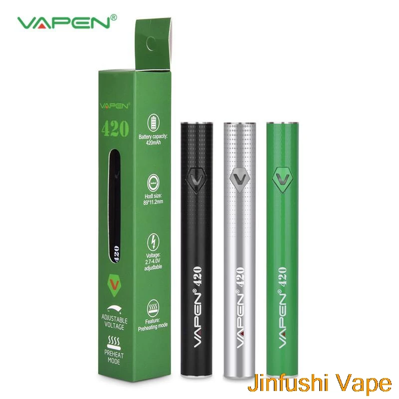 Authentic VAPEN 420 VV Preheating Battery 420mAh Variable Voltage Adjustable Bottom micro USB Charge for 510 ego Thick Oil Tank
Authentic VAPEN 420 VV Preheating Battery 420mAh Variable Voltage Adjustable Bottom micro USB Charge for 510 ego Thick Oil Tank