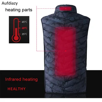 Aufdiazy Heated jacket Men Outdoor USB Infrared Heating Vest Jackets Winter Electric Thermal Clothing Waistcoat For Hiking IM020
Aufdiazy Heated jacket Men Outdoor USB Infrared Heating Vest Jackets Winter Electric Thermal Clothing Waistcoat For Hiking IM020