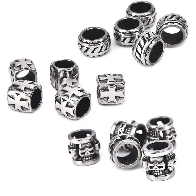 5pcs Stainless Steel Spacer Beads Big Hole Square Metal beads Charm for Bracelet Jewelry Making Hair Braid Dread Dreadlock Beads
5pcs Stainless Steel Spacer Beads Big Hole Square Metal beads Charm for Bracelet Jewelry Making Hair Braid Dread Dreadlock Beads