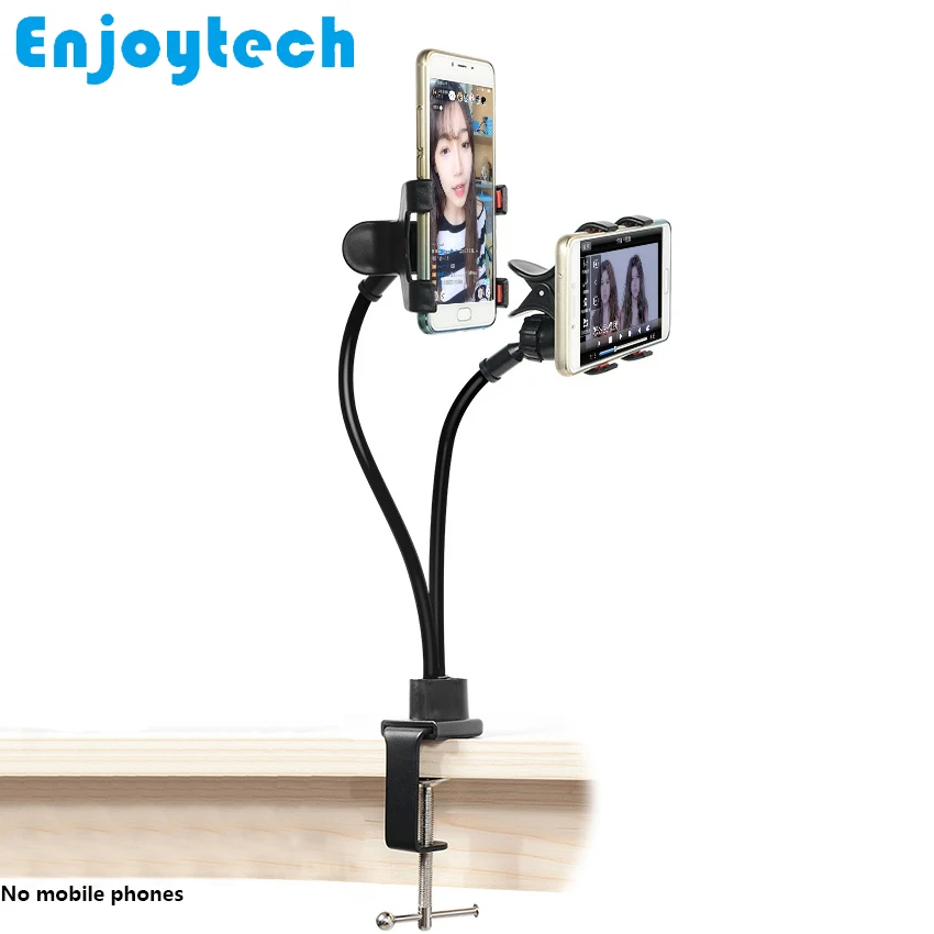 New Arrival Dual Mounts Holder Stands for Mobile Phones Tabletop Flexible Tripod with Clamp for Video Bloggers
New Arrival Dual Mounts Holder Stands for Mobile Phones Tabletop Flexible Tripod with Clamp for Video Bloggers