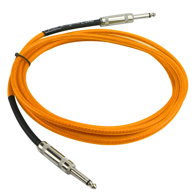 Image New Guitar Cable Amplifier Amp Instrument Lead Cord 3M 10ft Electric Orange
