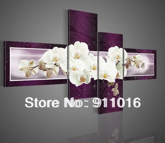 Handmade 4 Piece Purple Modern Decorative Oil Painting On Canvas Wall Art Butterfly Orchid Flower Picture For Living Room
Handmade 4 Piece Purple Modern Decorative Oil Painting On Canvas Wall Art Butterfly Orchid Flower Picture For Living Room