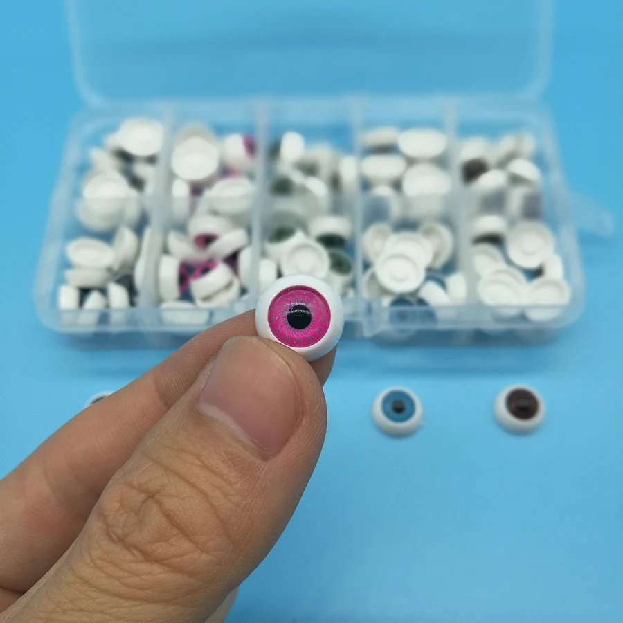100pcs/box 12mm Doll Eyeballs Half Round Acrylic Eyes for DIY Doll Bear Crafts Mix Color Plastic Doll EyeBall Doll Toy Parts
100pcs/box 12mm Doll Eyeballs Half Round Acrylic Eyes for DIY Doll Bear Crafts Mix Color Plastic Doll EyeBall Doll Toy Parts