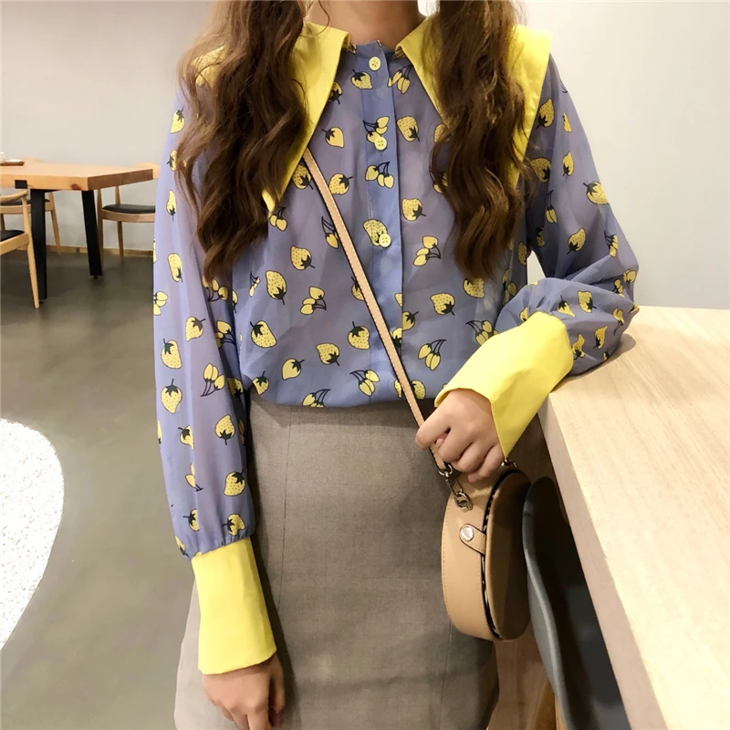 Strawberry designer moda feminina blusas fashion brand spring women blouses sweet chiffon shirts plus size tops vetement femme
Strawberry designer moda feminina blusas fashion brand spring women blouses sweet chiffon shirts plus size tops vetement femme