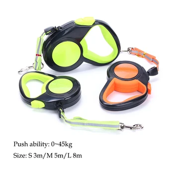 A Roulette For Retractable Dogs Leashes 3M/5M/8M Reflective Cats Collar Puppy Nylon Traction Small Medium Large Dogs Accessories
A Roulette For Retractable Dogs Leashes 3M/5M/8M Reflective Cats Collar Puppy Nylon Traction Small Medium Large Dogs Accessories