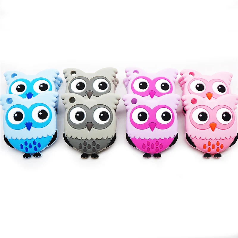 Chenkai 50PCS BPA Free Silicone Cartoon Owl Teether Soothing Baby Pacifier Teething For Infant DIY Chewable Nursing Pendant Clip
Chenkai 50PCS BPA Free Silicone Cartoon Owl Teether Soothing Baby Pacifier Teething For Infant DIY Chewable Nursing Pendant Clip