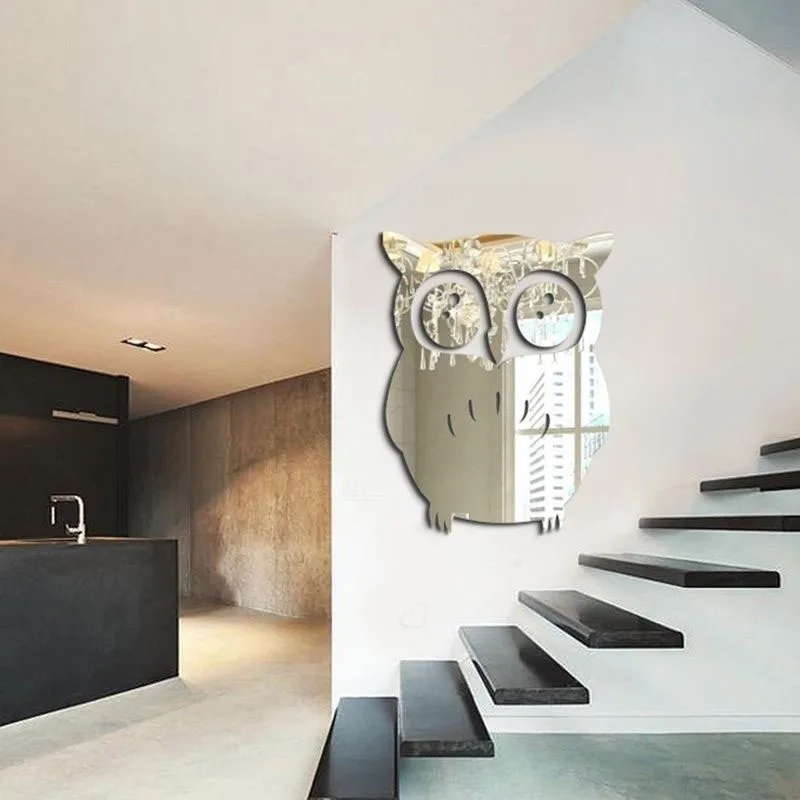 Modern Decora accessories 3D Owl Mirror surface Vinyl Removable Wall Sticker DIY Art Decal Living Room Home Decoration Stickers
Modern Decora accessories 3D Owl Mirror surface Vinyl Removable Wall Sticker DIY Art Decal Living Room Home Decoration Stickers